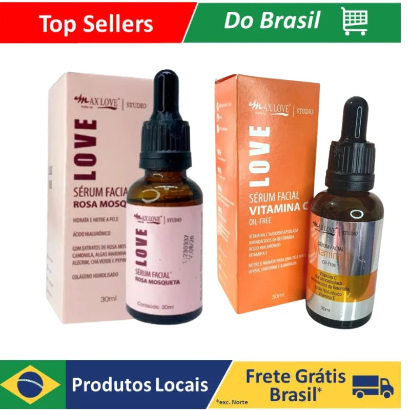 Sérum Facial de Rosa Mosqueta + Vitamina C - Max Love
